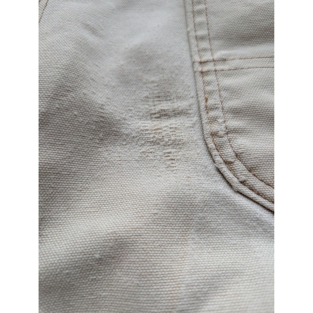 Vintage Carhartt B136 BRN DoubleKnee Pants Mens 36x30 Distressed & Faded MiUSA - Picture 8 of 10